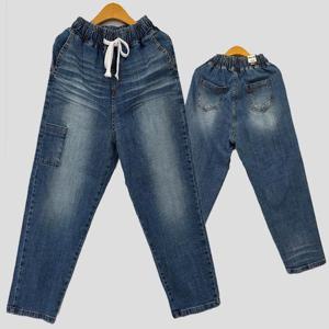 [강물처럼]빅사이즈포켓바지 U098L503 랜드쫀득스판배기팬츠 LO