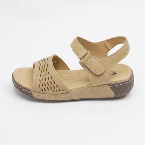 [디자이어로즈][디자이어로즈] 여성 가죽샌들 키높이 찍찍이샌들