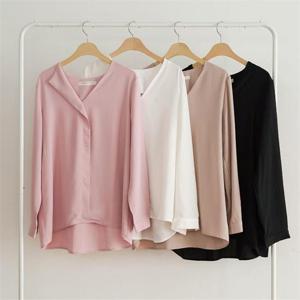 [강물처럼]빅사이즈사랑해요 C531L210 브리즈쉬폰블라우스 BN (9