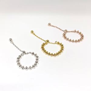 [폭스타일] [실버] 앤티크 체인 반지