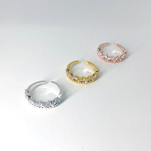 [폭스타일] [실버] 플로리 크라운 반지