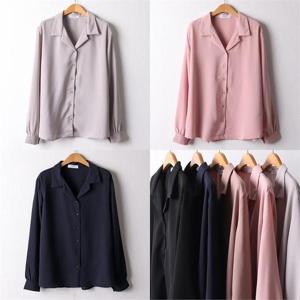 [강물처럼]위쉬몰 IT 오픈카라셔링블라우스(I030H210) 빅사이즈