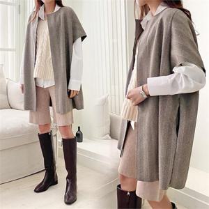 [강물처럼]위쉬몰 BQ 오픈웨이브패턴울조끼(K414H210) 빅사이즈