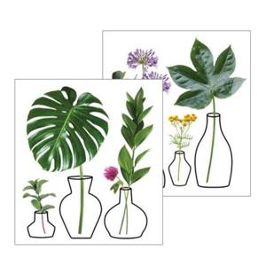 반짝이스티커 DIY스티커 반짝이 데코(2매) 그린플랜테리어 GS-5008