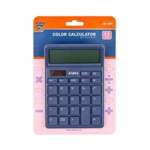 [알파] AIC-201 12단 계산기 블루