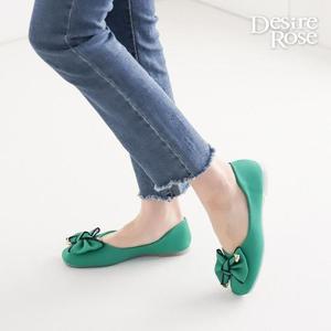 [디자이어로즈][디자이어로즈] 여성단화구두 리본플랫슈즈 편한