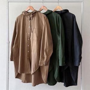 [강물처럼]빅사이즈사랑해요 K410L209 오버핏후드사파리남방 BN