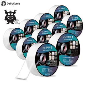 양면겔테이프 나노 도깨비 겔 강력 투명 양면테이프 x 1m 10개세트