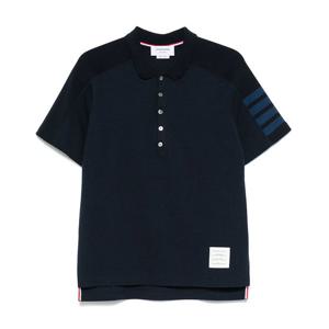 26SS 톰브라운 4바 밀라노 코튼 네이비 남성 폴로 셔츠 MJP192B 07323 415