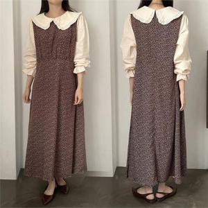 [강물처럼]위쉬몰 GO 쥬크잔꽃레이어원피스(K399H209) 빅사이즈