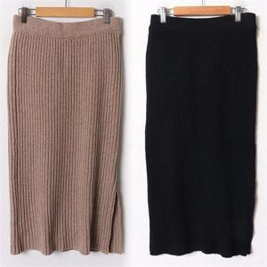 [강물처럼]위쉬몰 BE 트임골지니트스커트(B315H209) 빅사이즈 (9