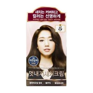 염색 BTM 려 우아채 멋내기 새치크림 3회분 5N-자연갈색