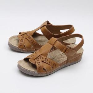 [디자이어로즈][디자이어로즈] 여성 캐주얼 가죽샌들 찍찍이 샌