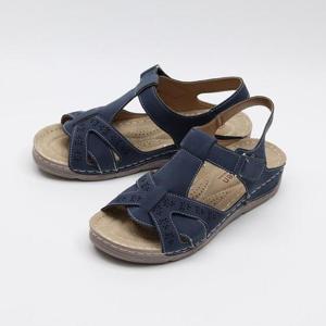 [디자이어로즈][디자이어로즈] 여자 찍찍이 가죽샌들 발편한샌들