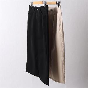 [강물처럼]빅사이즈사랑해요 F184L209 무지코튼포켓H스커트 LO (