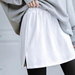 미디스커트 레이어드 스커트 이너 미니 치마 맨투맨 니트 코디 DD-13008