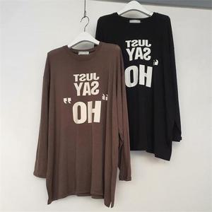 [강물처럼]빅사이즈사랑해요 K333L209 세이호코튼긴팔티셔츠 TG