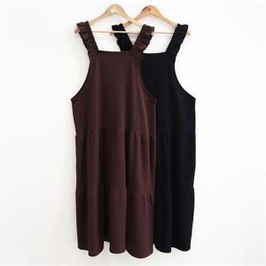 [강물처럼]빅사이즈사랑해요 K332L209 셔링나시롱캉캉원피스 ZY