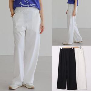 [강물처럼]위쉬몰 WB 클레어밴딩와이드팬츠(U227H504) 빅사이즈