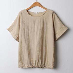 [강물처럼]아이우먼 라운드넥셔링반팔티 NBJ250M504 빅사이즈 (3