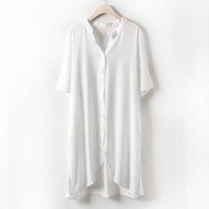 [강물처럼]아이우먼 차이나롱블라우스 HG2133M504 빅사이즈 (330