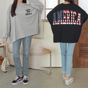 [강물처럼]위쉬몰 PO 스타78박스긴팔티셔츠(K304H209) 빅사이즈