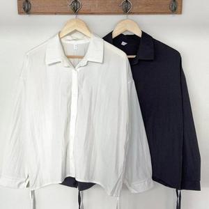 [강물처럼]빅사이즈카라남방 T718L504 블리사이드스트링남방 RD