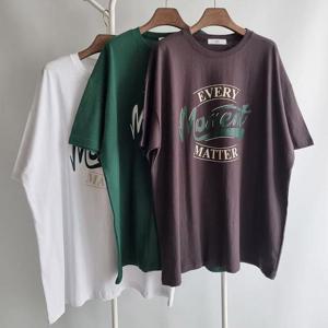 [강물처럼]빅사이즈나염티 U005L504 메러라운드면박스반팔티 NS