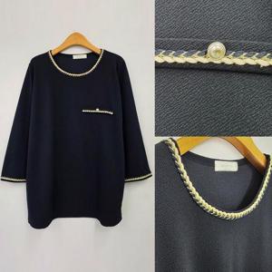 [강물처럼]아이우먼 로프라운드스판긴팔티 BSU243M504 빅사이즈