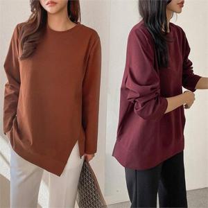 [강물처럼]위쉬몰 BQ 하이코튼언발티셔츠(E826H209) 빅사이즈 (8