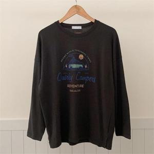 [강물처럼]아이우먼 카프린팅긴팔티셔츠 SMN211M209 빅사이즈 (8