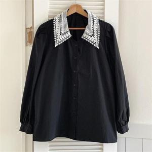 [강물처럼]아이우먼 레이스펀칭카라블라우스 SMN210M209 빅사이