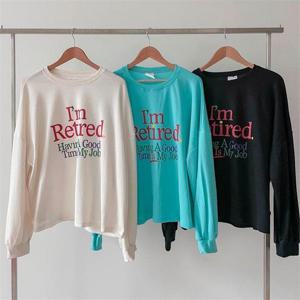 [강물처럼]빅사이즈사랑해요 K328L209 아이엠나염코튼맨투맨 TT