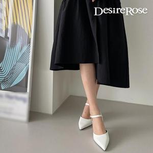 [디자이어로즈][디자이어로즈] 여자 포인티드토 슬링백 구두 7cm