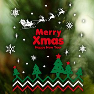 크리스마스 눈꽃 스티커 장식/숲속의 크리스마스 02