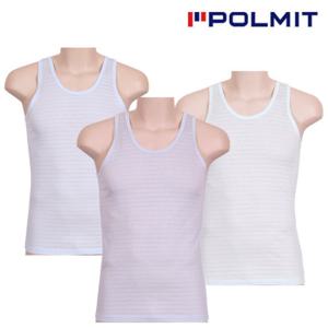 [폴밋] 남성 면100% 민소매 런닝 3종세트 PMR436(0)