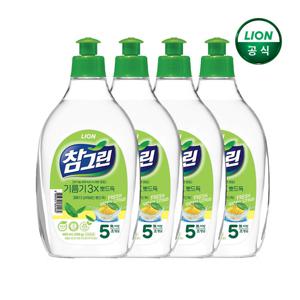 참그린 레몬 녹차 기름기뽀드득 500g 용기 x 4개