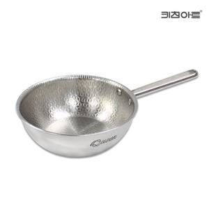 키친아트 퀸 엠보 인덕션 웍 통5중 304스텐 궁중팬 20cm
