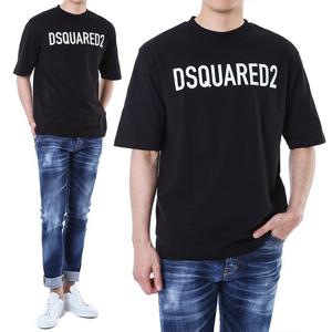 디스퀘어드 라운드 티셔츠/74GD1197 S24321 900