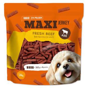 맥시 플러스 비프 져키 1.4kg 강아지대용량간식