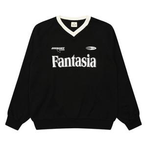 [틴톡] 여자 봄이월 스포티 파이핑 브이넥 맨투맨티(25OT451)