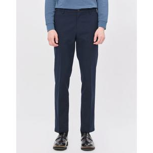 헤지스 남성 24FW 반값세일스테디셀러 네이비 단색 면혼방 밴딩팬츠 WHPA4C301N2