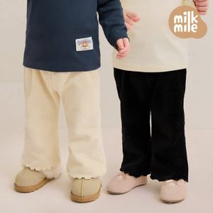 [밀크마일] 보들보들벨로아골지팬츠