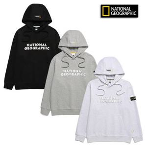 [백화점]내셔널지오그래픽 N241UHD010 남여공용 가슴 자수 로고 후드 티셔츠