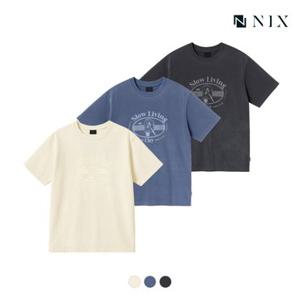 [NIX]유니) 16S싱글 - 피그먼트다잉 티셔츠(오버핏)(FNRMCTR761P)