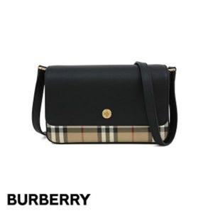 버버리 빈티지 체크 레더 페니 백 8058003