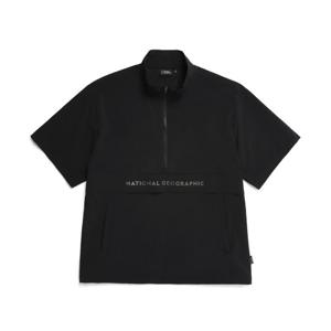 내셔널지오그래픽 N232UFT810 여름 반팔 아노락 집업 BLACK