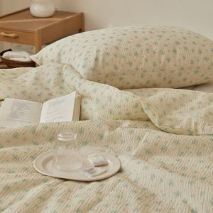 썸머로맨스 스노우시어서커 여름 차렵이불(Q이불베개세트)