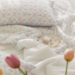 썸머로맨스 스노우시어서커 여름 차렵이불(SS이불베개세트)