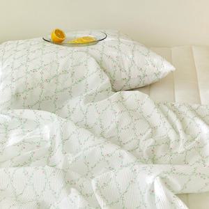 썸머로맨스 스노우시어서커 여름 홑이불(Q홑이불베개세트)